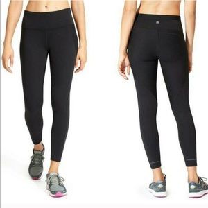Athleta Stealth 7/8 Tight Leggings Black Ankle S